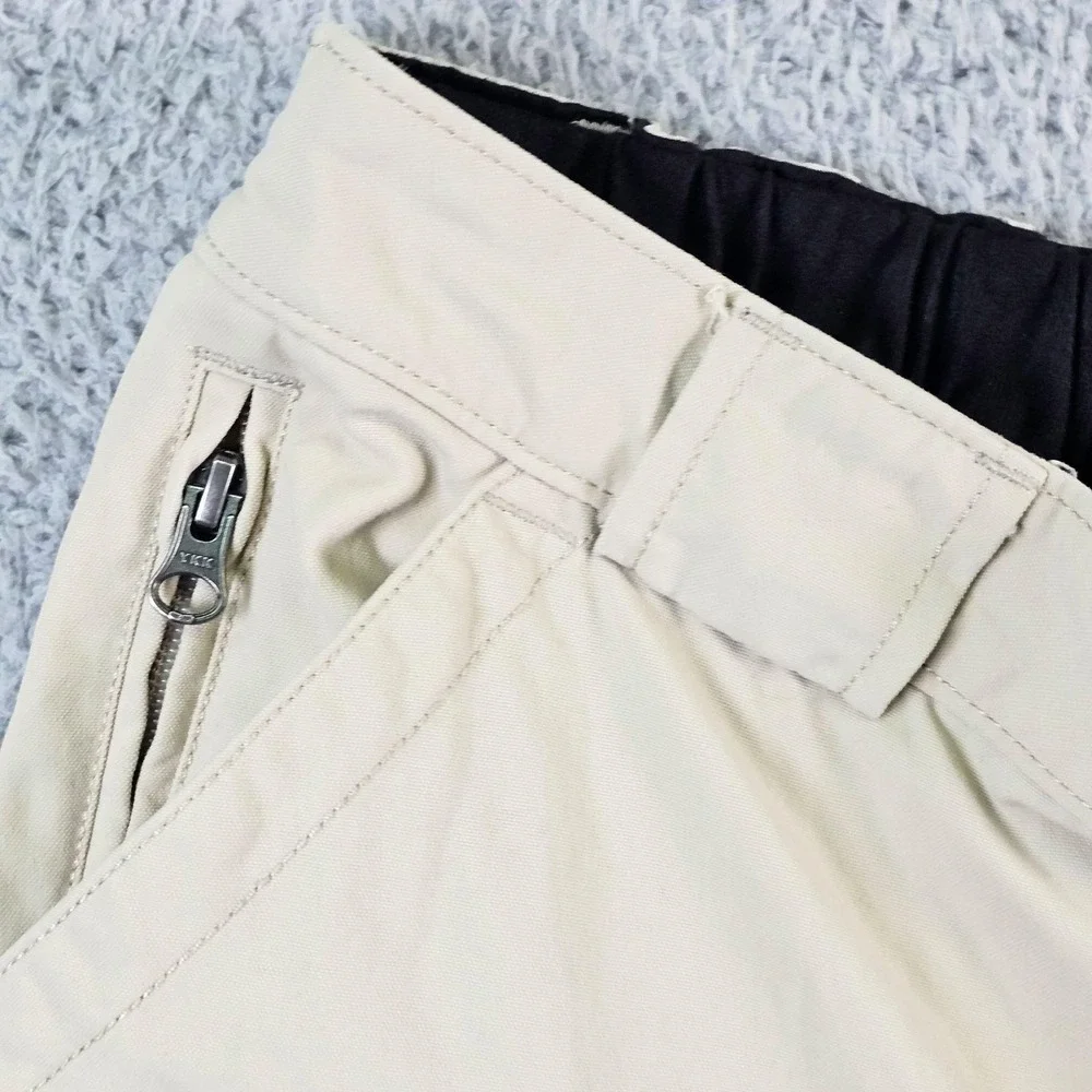 Duluth Trading Co Pants Mens 36x30 Beige Nylon Cargo Elastic Waist Outdoor